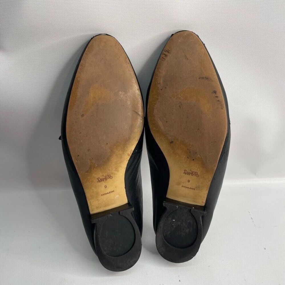 Coach Slides Women's Sienna Leather‎ Mules 9 (READ) - Picture 6 of 6